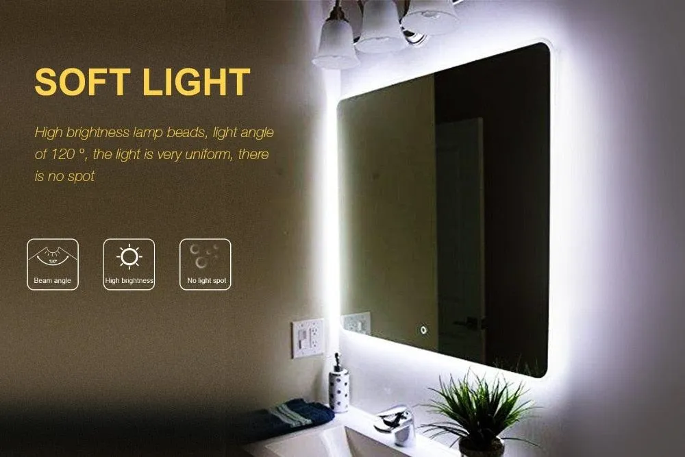 1 Set 300 LEDs Makeup Mirror Vanity Mirror Light with Dimmer Power Supply For Dressing Table With Manual Makeup Mirror Lights
