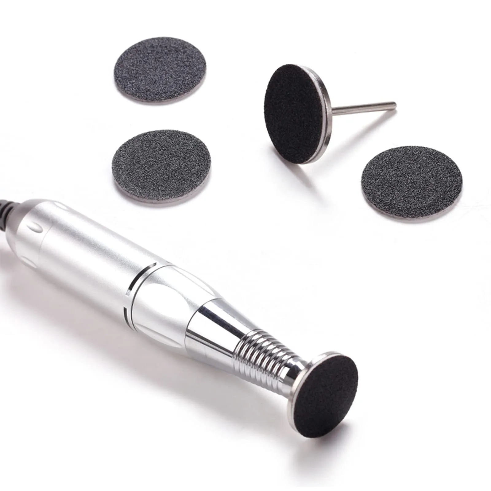 100pcs Replaceable Sanding Paper with Disk 25mm Pedicure Sandpaper Nail Drill Bit Accessories Salon Foot Calluse Tool (HJ-NF037-80#) Hj-nf037-80#