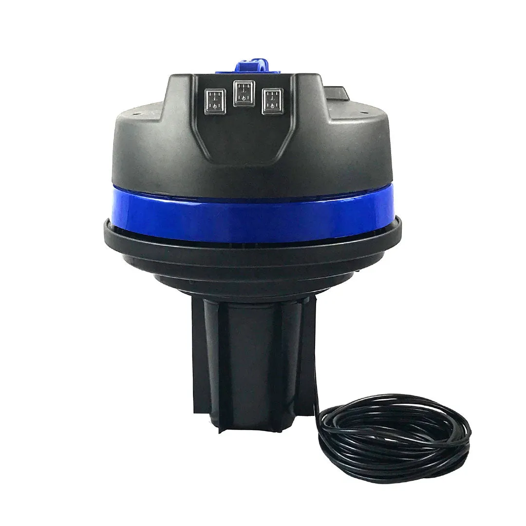 16 Gallon Classic Cyclone Gutter Vacuum with 40 Foot Aluminum Gutter Poles, 25ft Hose, Pole Bag and Inspection Camera