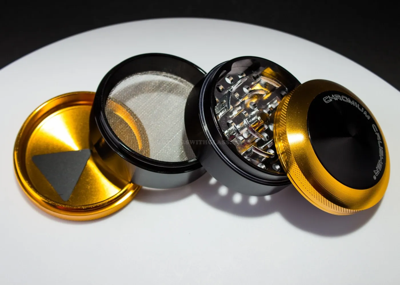 2.5 In Chromium Crusher Grinder - Gold