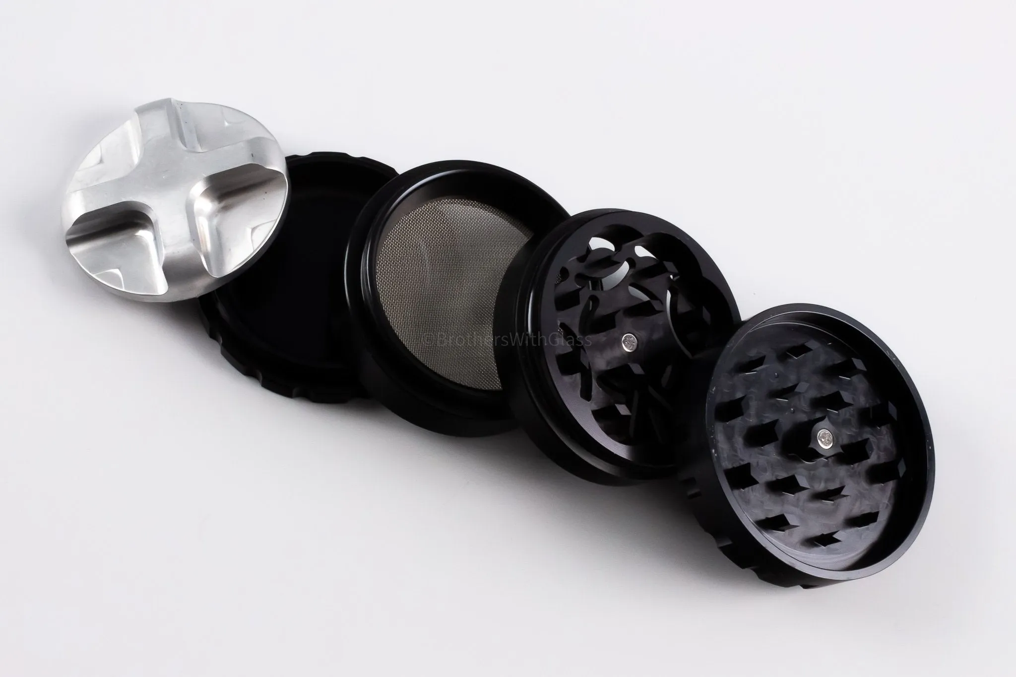 2.5 In Compton Grinders Small 4 Piece Grinder with Bonus Tool