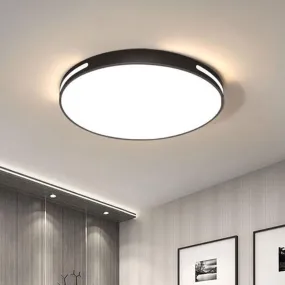 27W Modern Ceiling Light LED, 40cm Black LED Dimmable Ceiling Lights Fixtures with Switch Control, Square Flush Mount Ceiling Lamp for Living Room