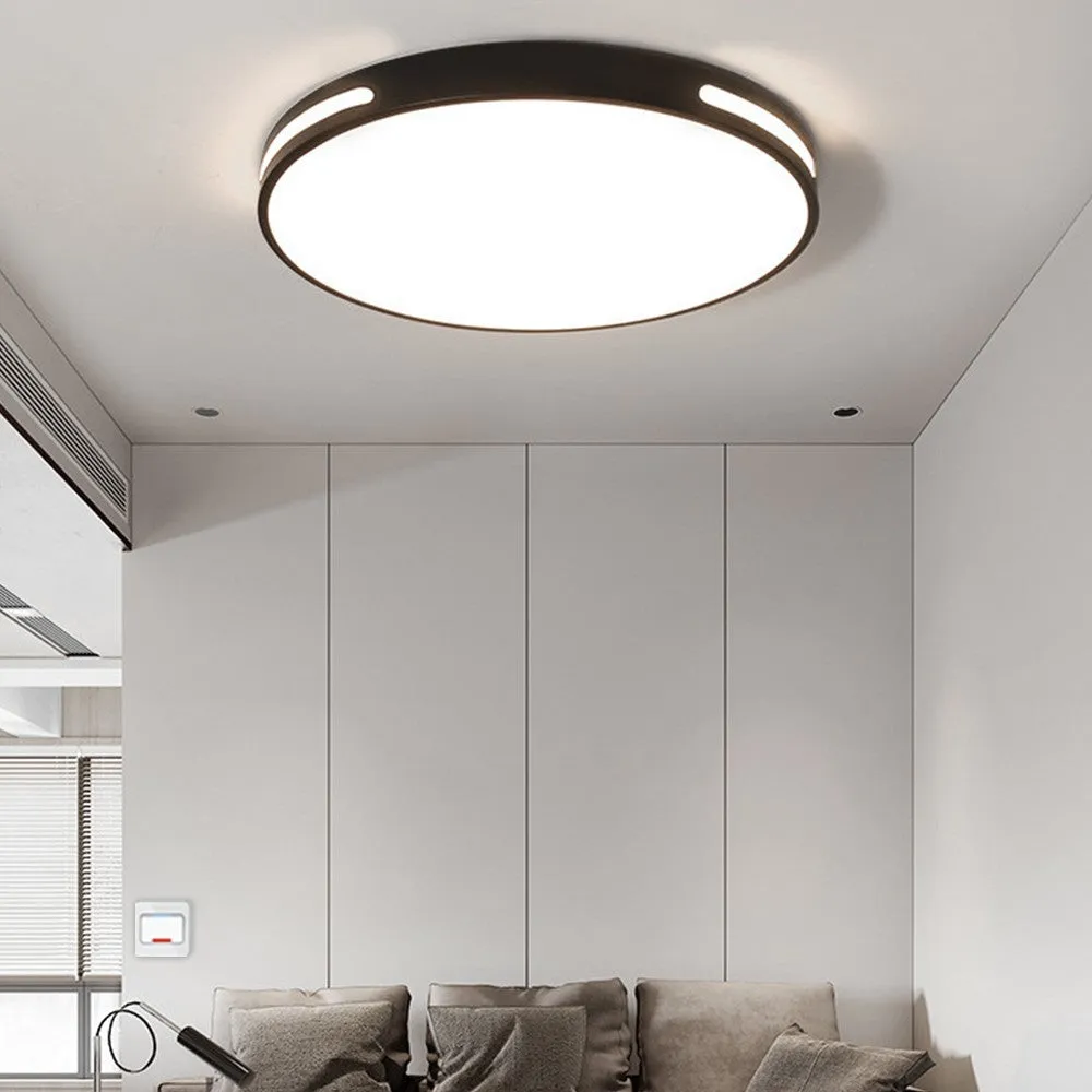 27W Modern Ceiling Light LED, 40cm Black LED Dimmable Ceiling Lights Fixtures with Switch Control, Square Flush Mount Ceiling Lamp for Living Room