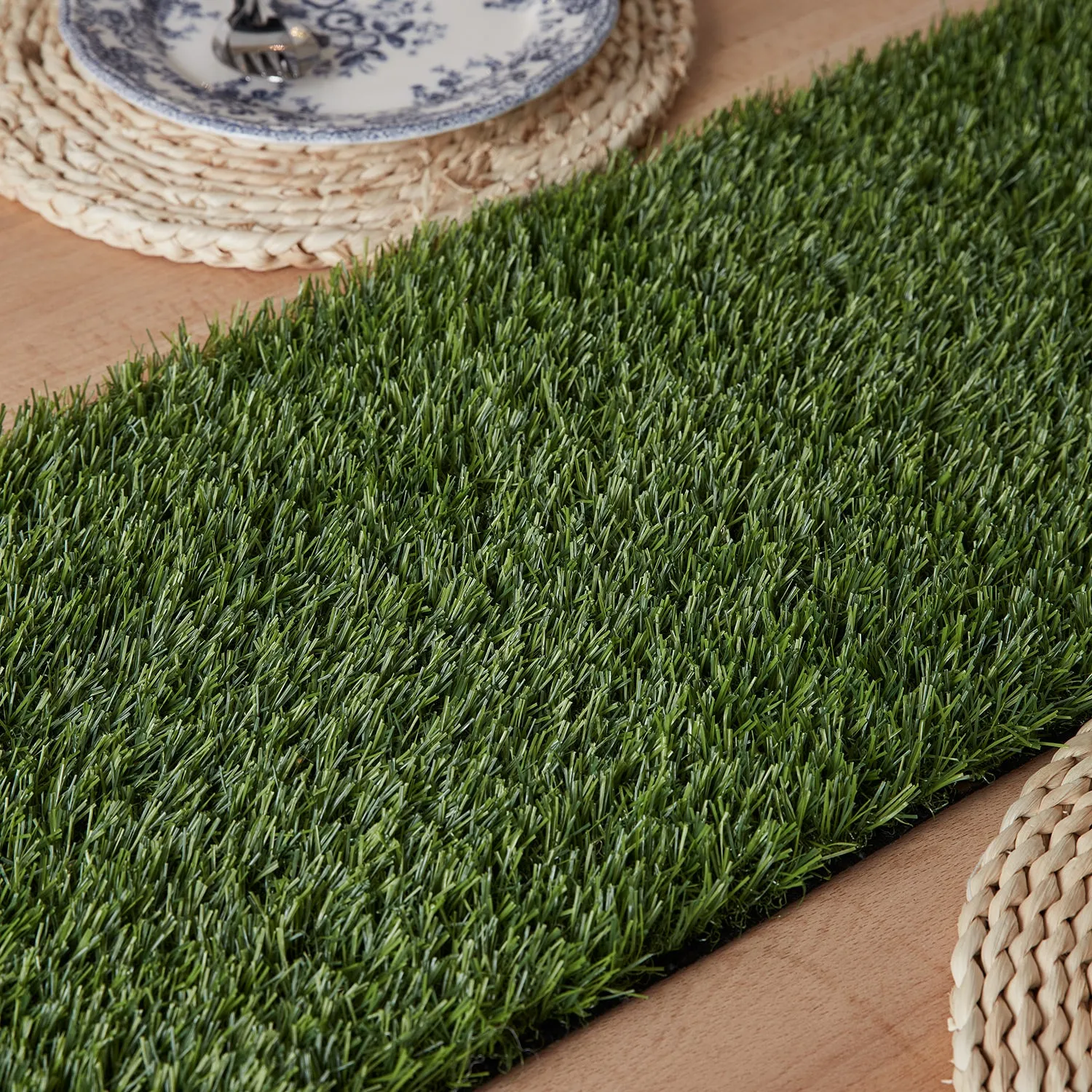 48 LED Illuminated Faux Grass Table Runner