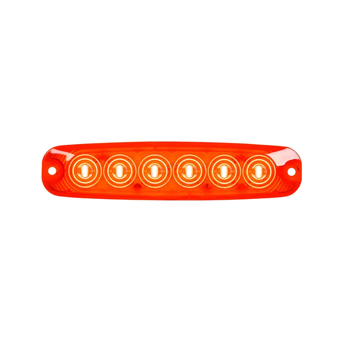 5-1/8" ULTRA THIN RED/RED 6 LED LIGHT, HIGH/LOW, 3 WIRES