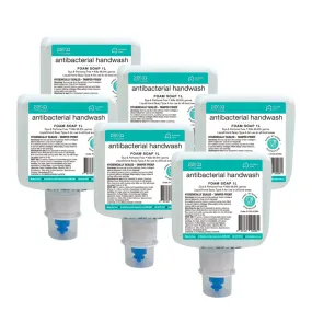 6 x Zexa Foam Antibacterial Hand Wash Refill Cartridge 1L