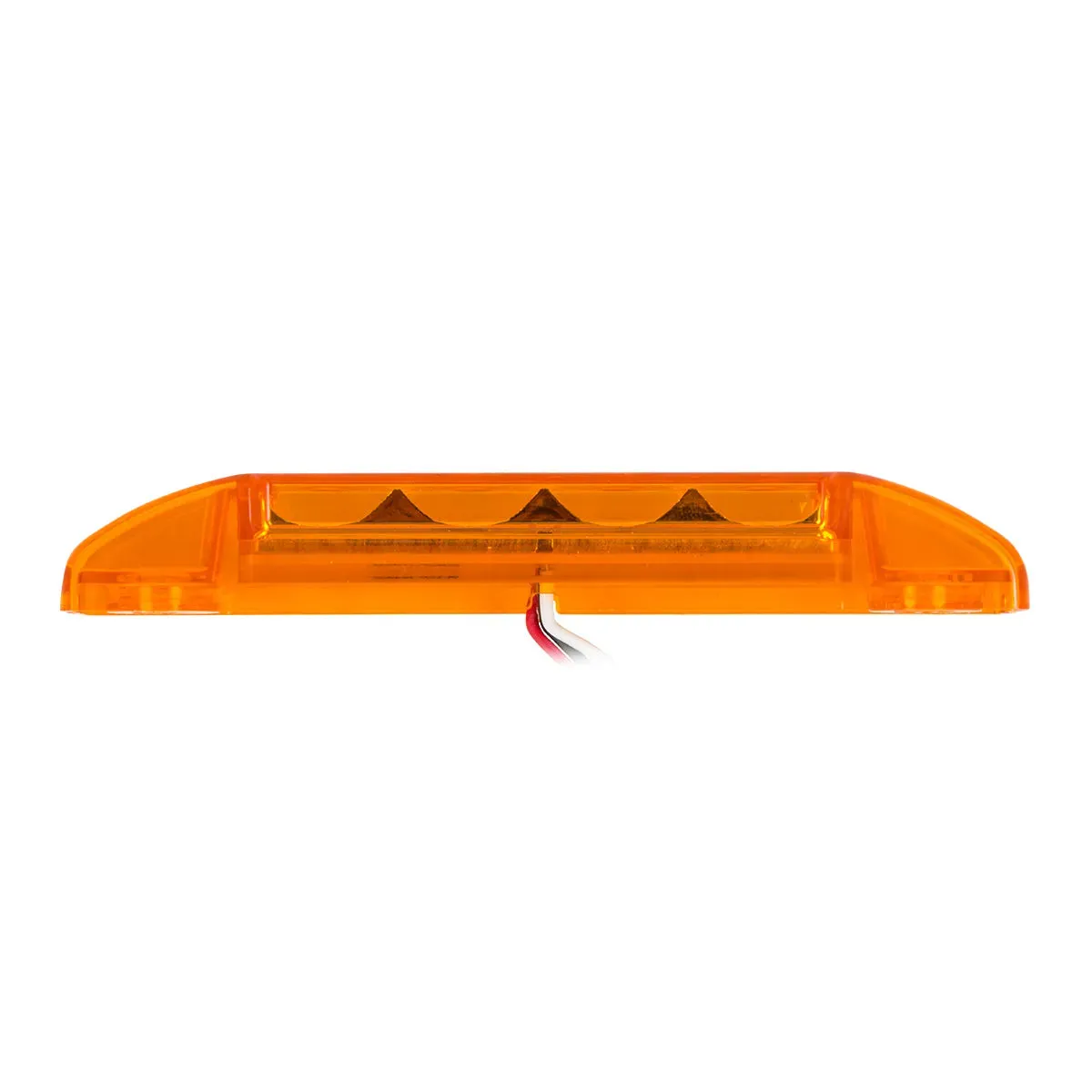 6"L RECT. PEARL AMBER/AMBER 8 LED LIGHT, HIGH/LOW 3 WIRES