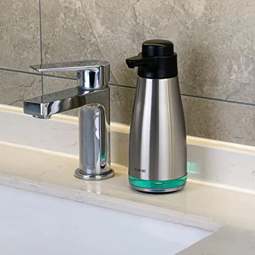 AIKE 15fl.oz Liquid Soap Dispenser for Dish and Hand Soap Matte Black