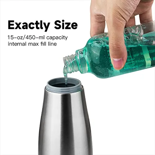 AIKE 15fl.oz Liquid Soap Dispenser for Dish and Hand Soap Matte Black