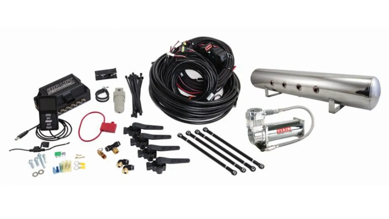 Air Lift Performance 3H (1/4" Air Line, 5 Gallon Polished Aluminum Tank, VIAIR 444C Compressor)