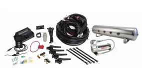 Air Lift Performance 3H Air Management (3/8" Air Line, 4 Gallon 7-Port Lightweight Polished Aluminum Tank, VIAIR 444C Compressor)
