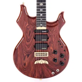 Alembic Tribute Cocobolo w/Red Side LEDs, Beveled Peghead, & Continuous Cocobolo Backplates
