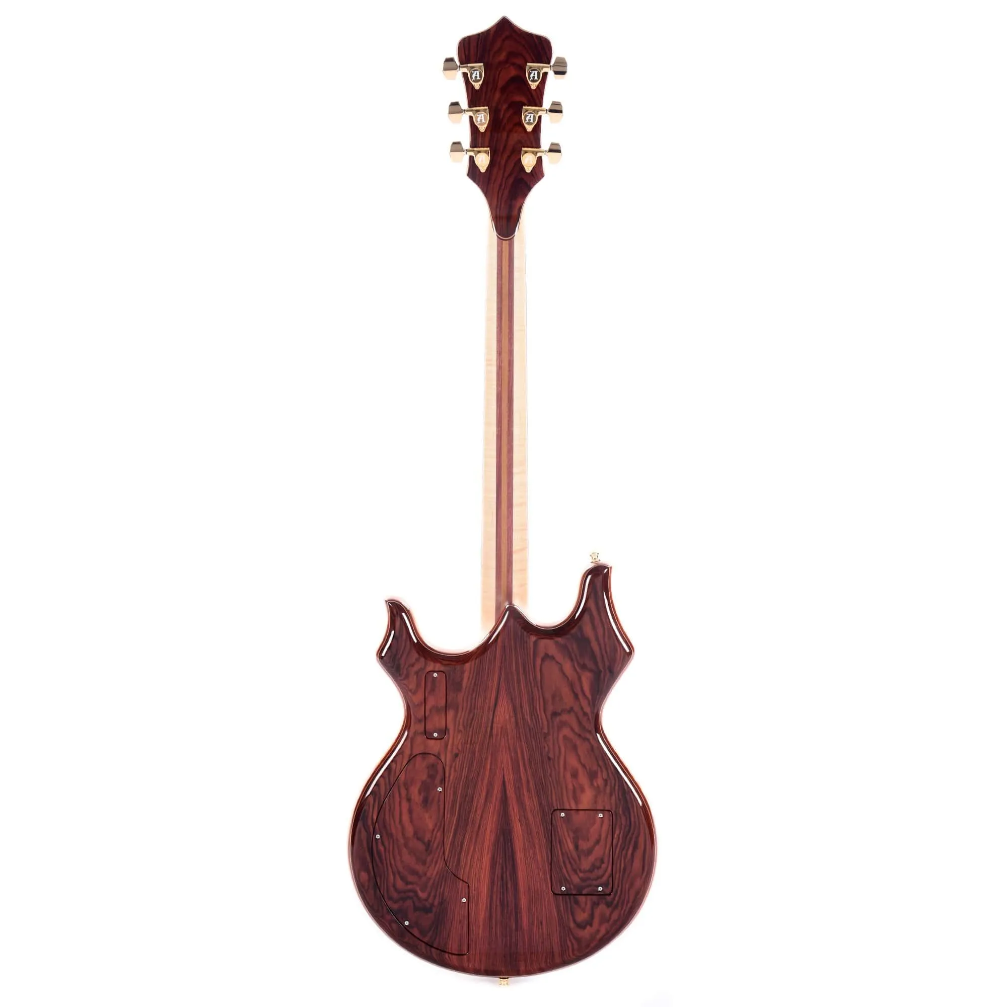 Alembic Tribute Cocobolo w/Red Side LEDs, Beveled Peghead, & Continuous Cocobolo Backplates