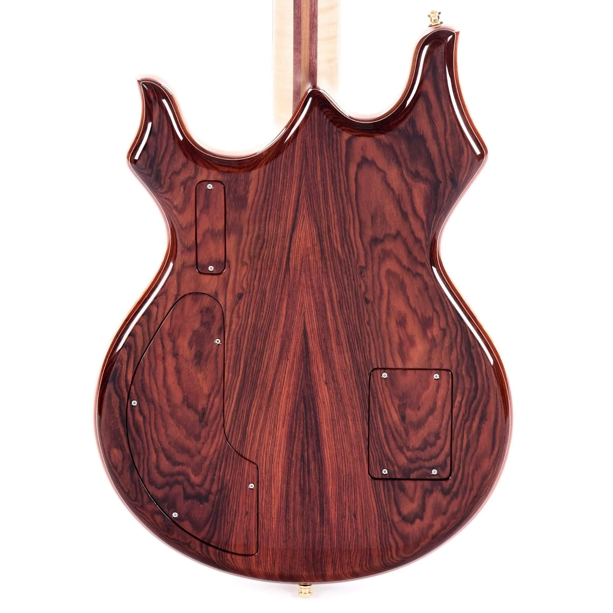Alembic Tribute Cocobolo w/Red Side LEDs, Beveled Peghead, & Continuous Cocobolo Backplates