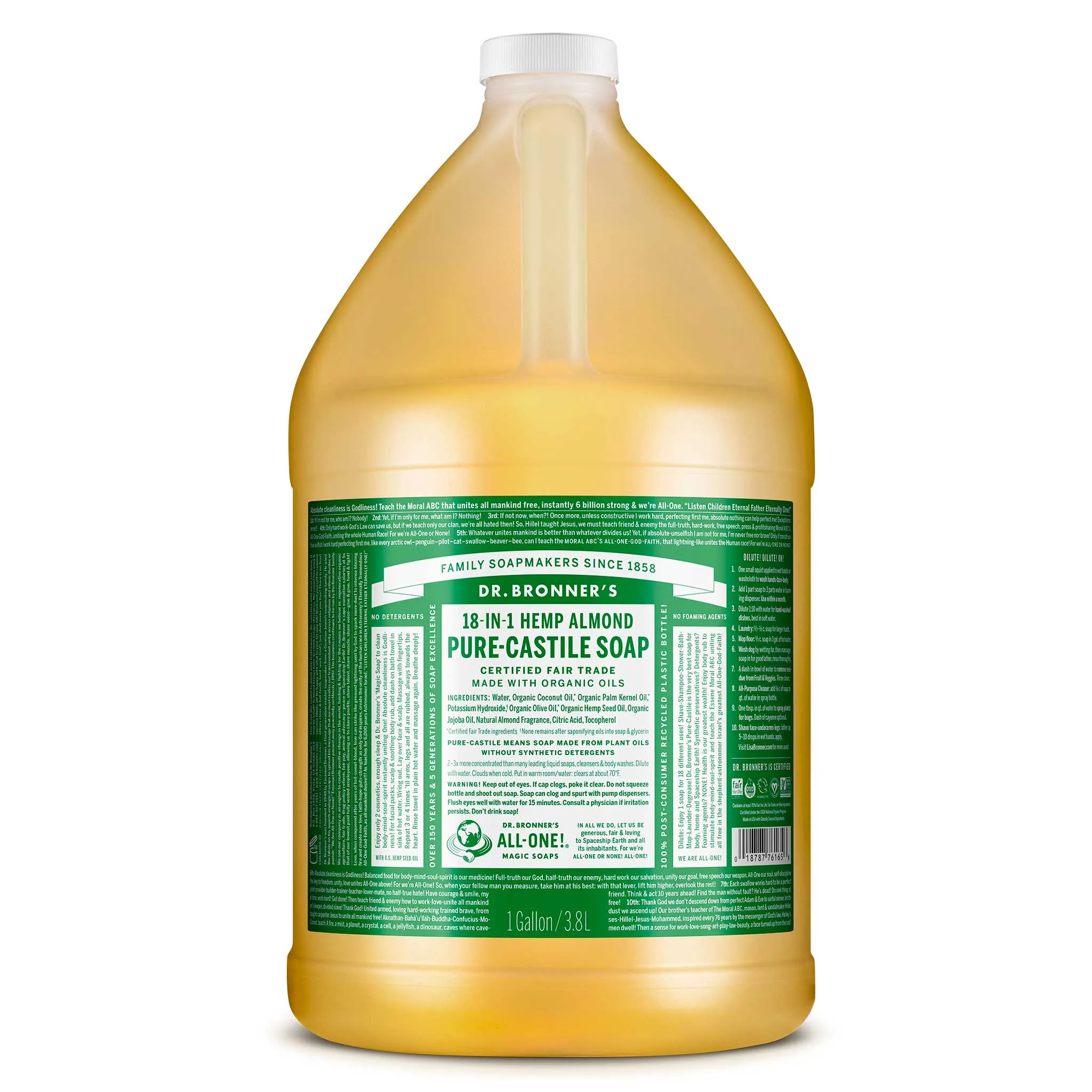 Almond - Pure-Castile Liquid Soap