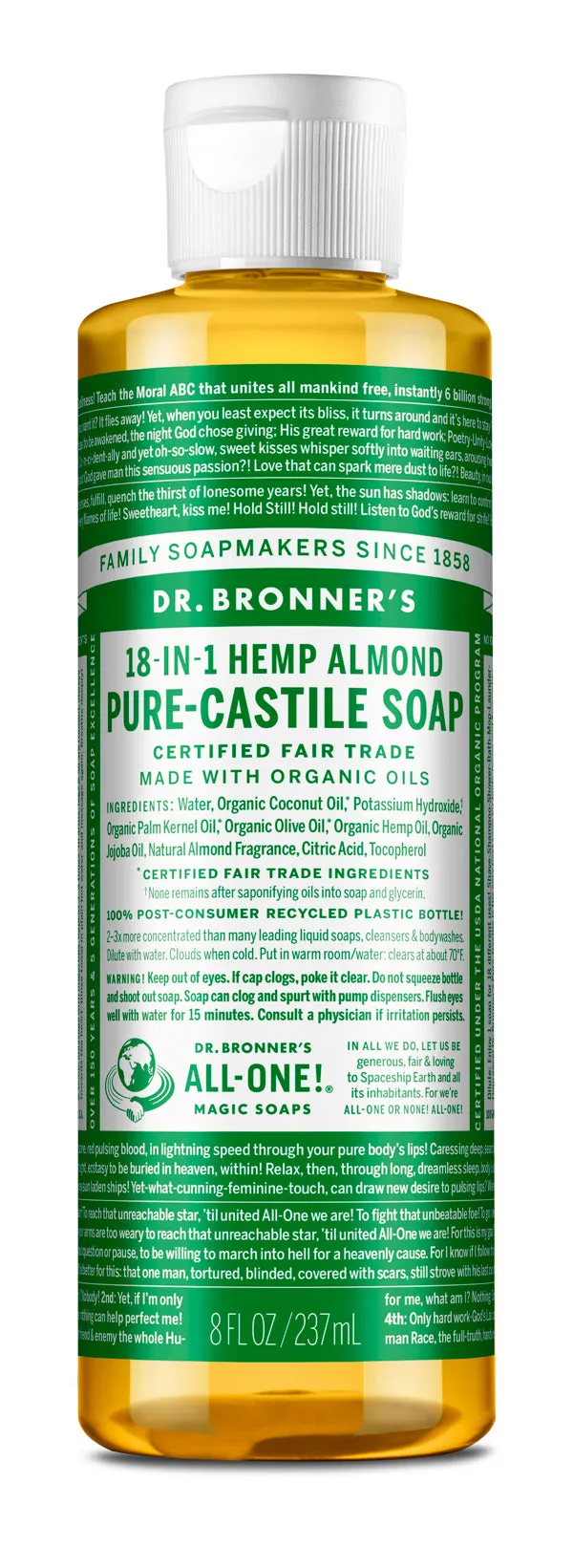 Almond - Pure-Castile Liquid Soap