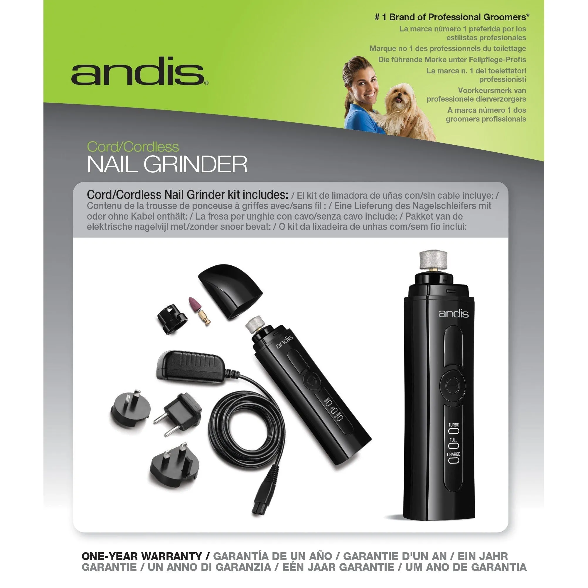 Andis 2-Speed Cordless Dog Nail Grinder^^^
