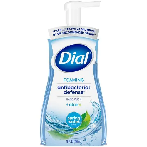 Antibacterial Foaming Hand Wash, Spring Water, 10 Oz Pump Bottle, 8/carton