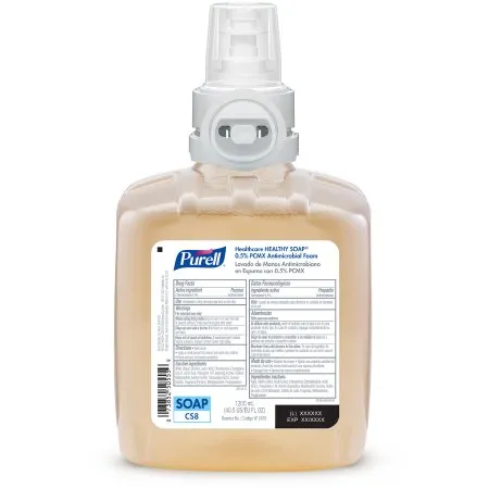 Antimicrobial Soap Purell® Healthy Soap® Foaming 1,200 mL Dispenser Refill Bottle Floral Scent - GOJO  Mfr# 7878-02