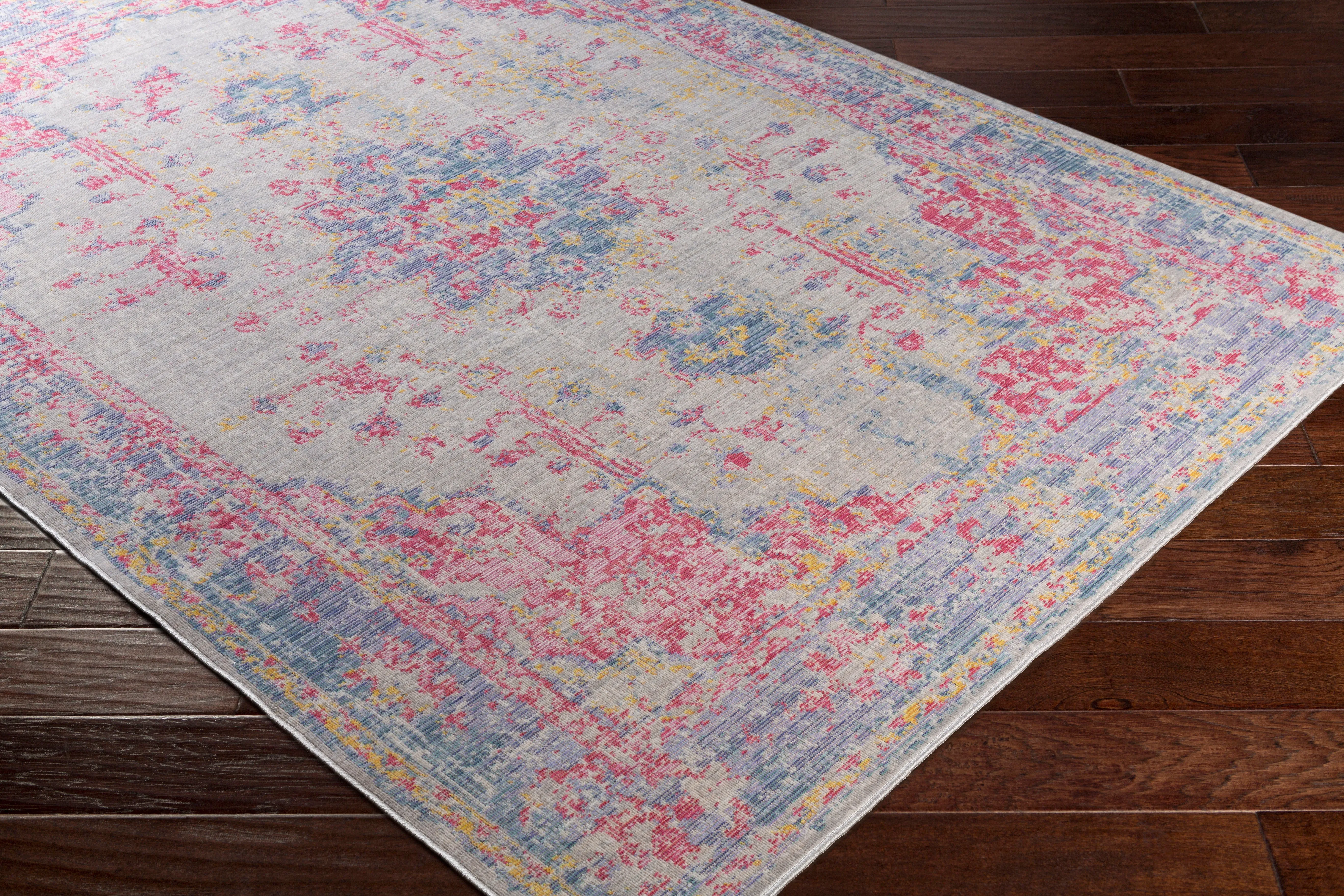 Antioch Rug in Purple & Pink