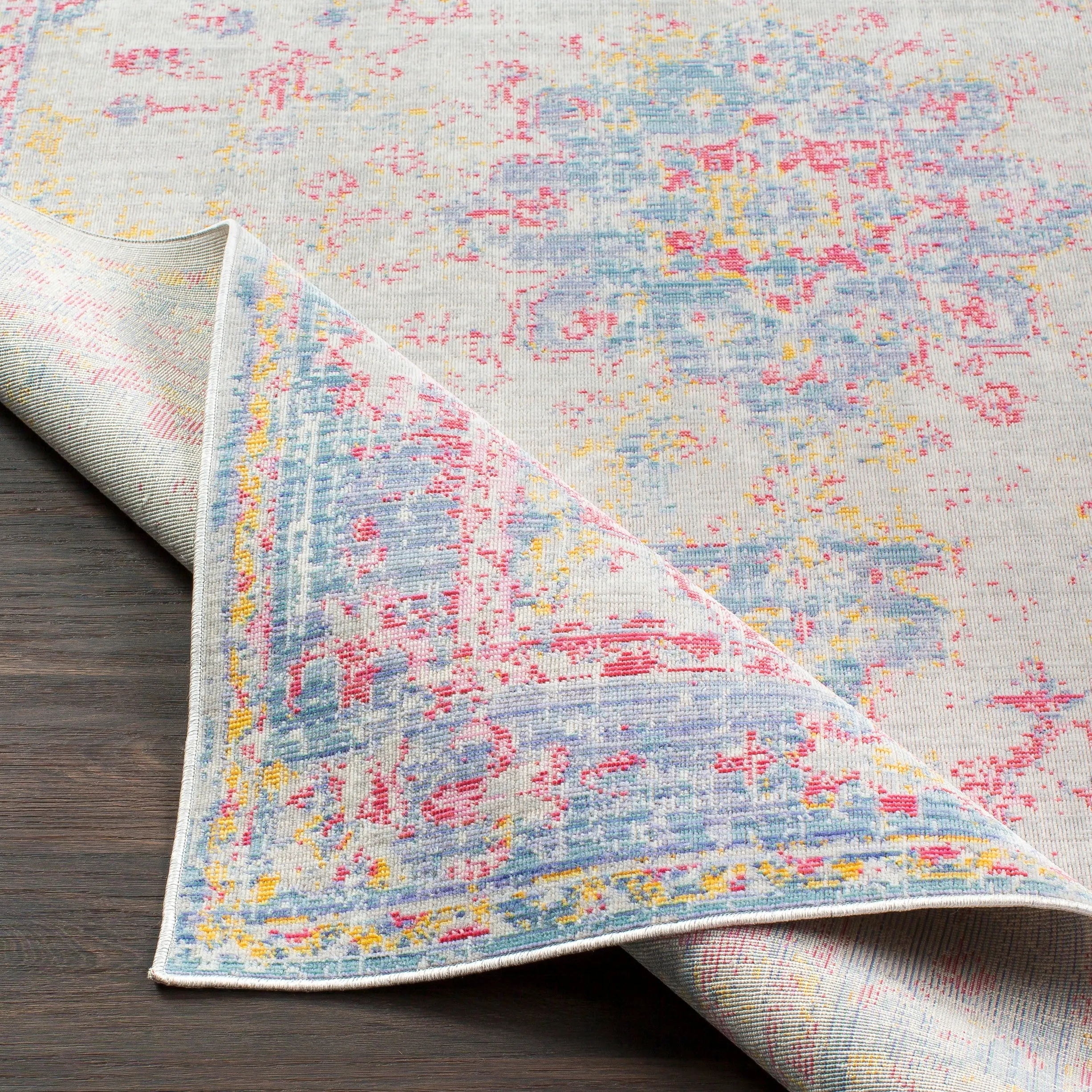 Antioch Rug in Purple & Pink
