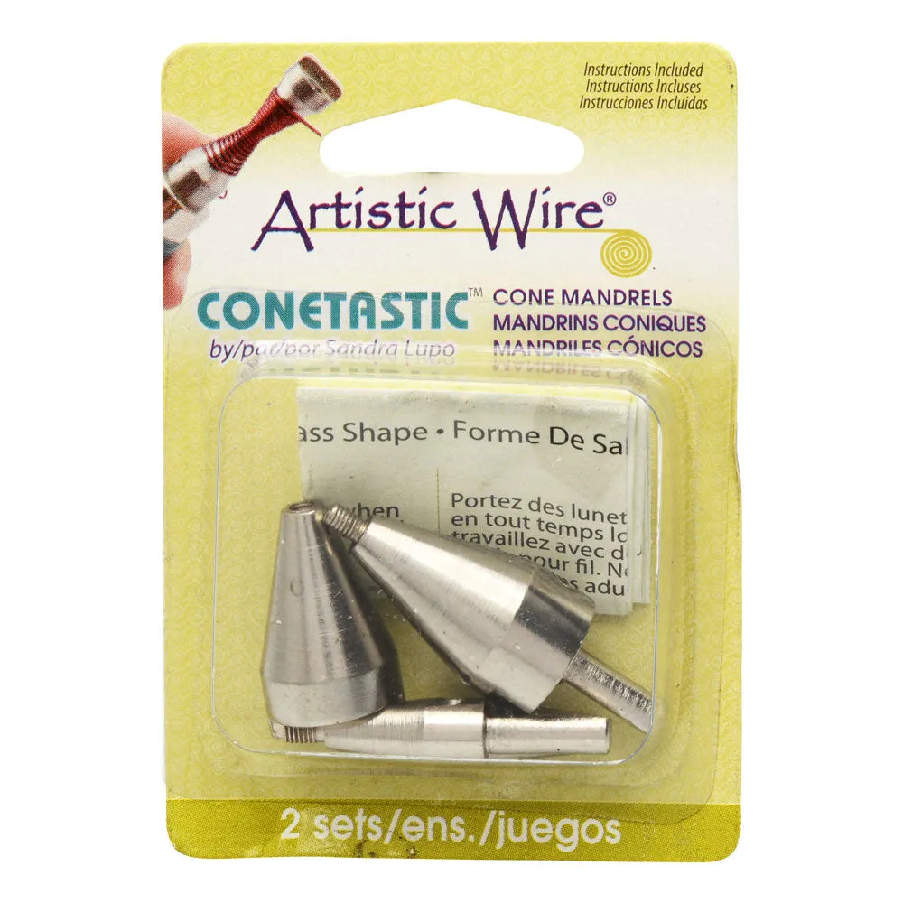 Artistic Wire, Hourglass Shaped Attachments, Fits The Conetastic Tool, 2 Size Set