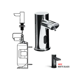 ASI 0394-1AC EZ Fill -Stand Alone FOAM Soap Dispenser (AC) Polished Finish, 1L
