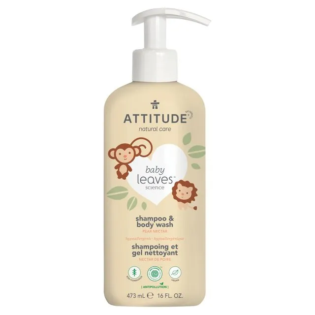 Attitude Baby Leaves 2in1 Shampoo Pear Nectar 473ml