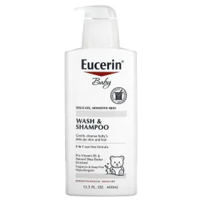 Baby, Wash & Shampoo, Fragrance Free, 13.5 fl oz (400 ml)