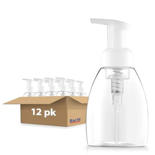 Bar5F Foaming Soap Dispenser Pump Bottle for Dr. Bronner's Castile Liquid Soap 8.5-Ounce Pack of 2