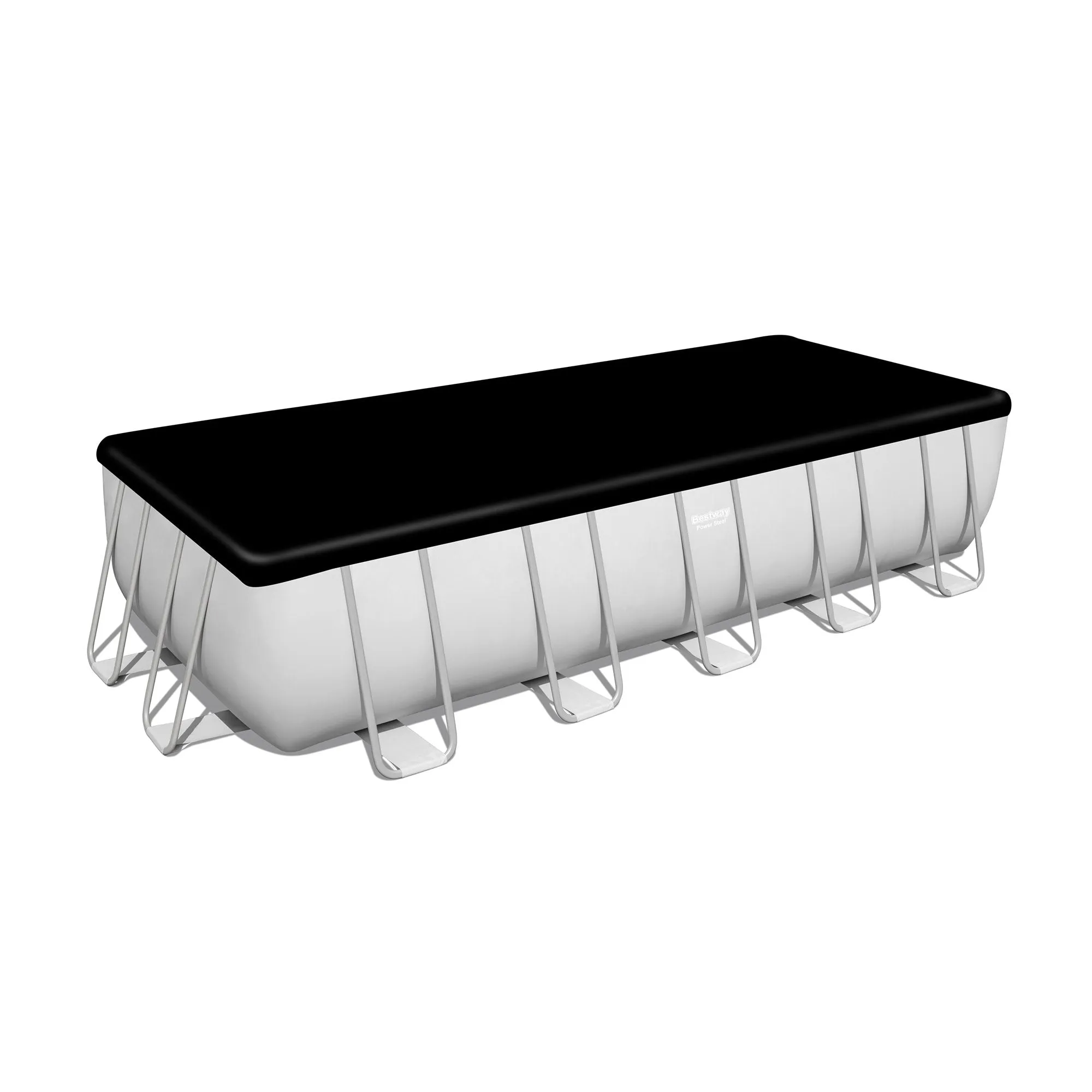 Bestway Power Steel 21' x 9' x 52" Rectangular Above Ground Swimming Pool Set