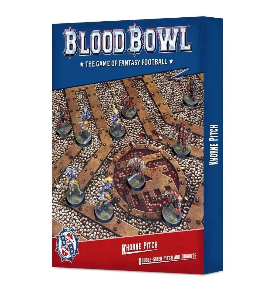 Blood Bowl Khorne Team Team: Double-Sided Pitch & Dugouts