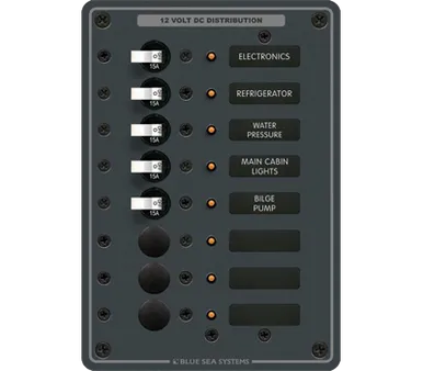 Blue Sea 8023 8-Position DC Breaker Panel
