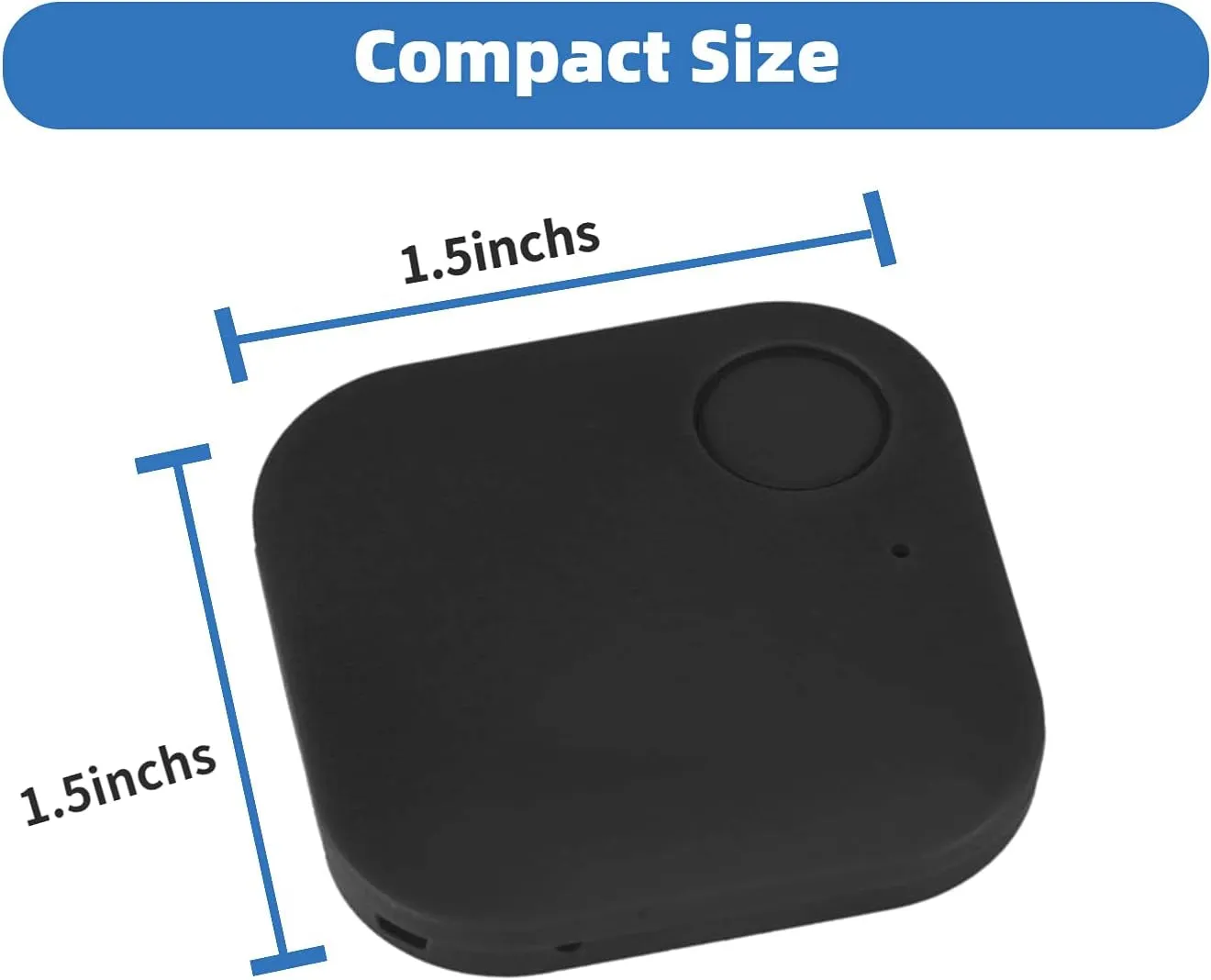 Bluetooth Finder Key Tile Tracker Key Child Pet Finder Anti-Lost GPS Locator Bluetooth Smart Trackers Purse Luggage Tracker anti Lost Reminder(Black)