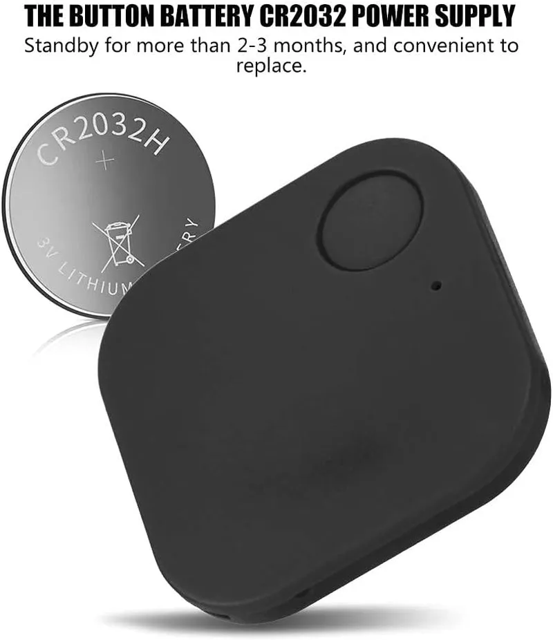 Bluetooth Finder Key Tile Tracker Key Child Pet Finder Anti-Lost GPS Locator Bluetooth Smart Trackers Purse Luggage Tracker anti Lost Reminder(Black)