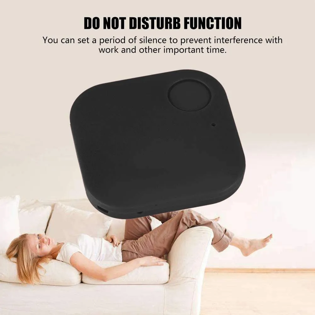 Bluetooth Finder Key Tile Tracker Key Child Pet Finder Anti-Lost GPS Locator Bluetooth Smart Trackers Purse Luggage Tracker anti Lost Reminder(Black)