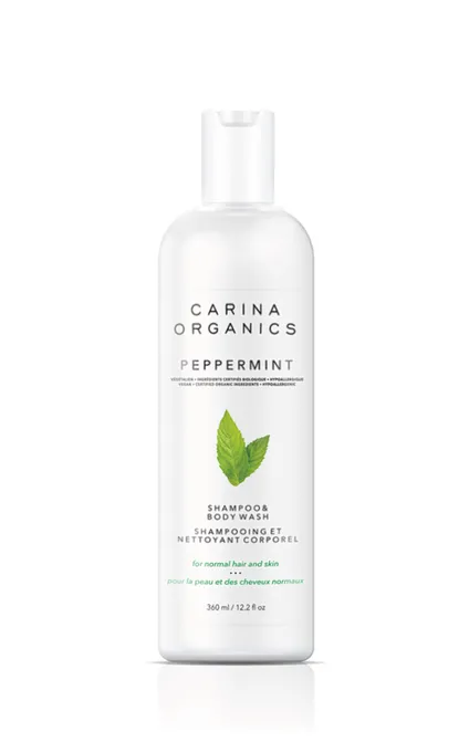 Carina Organics Peppermint Shampoo & Body Wash 360ml