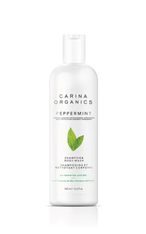Carina Organics Peppermint Shampoo & Body Wash 360ml