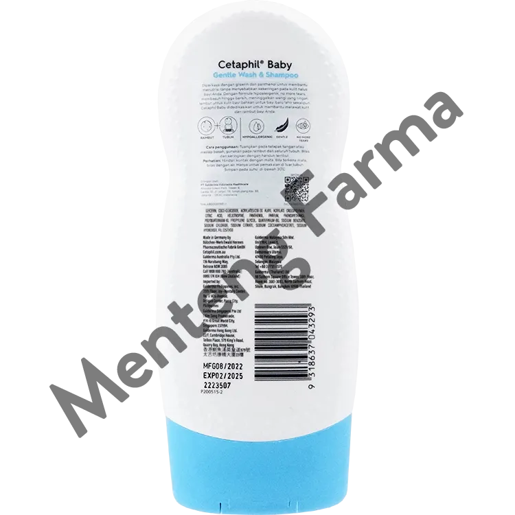 Cetaphil Baby Gentle Wash & Shampoo 230 mL - Sabun & Shampoo Perawatan Kulit Bayi