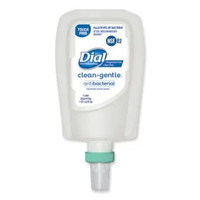 Clean gentle Antibacterial Foaming Hand Wash Refill For Fit Touch Free Dispenser, Fragrance Free, 1 L, 3/carton