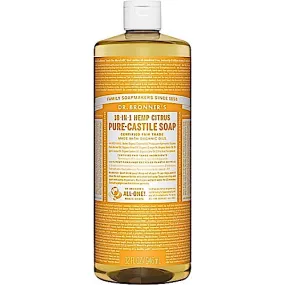 Dr Bronner’s, Organic Castile Liquid Soap Citrus Orange, 32 Oz
