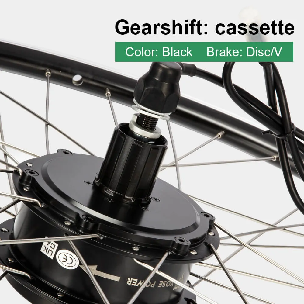 E-Bike Conversion Kit 36V 350W 26"/27.5"/28" (700C) Rear Cassette Motor Bicycle Hub Motor Conversion Kit