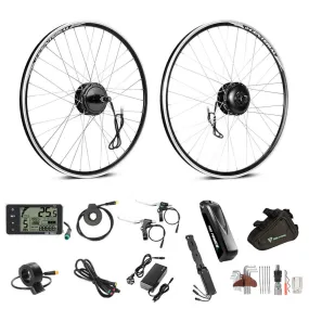 E-Bike Conversion Kit 36V 350W Rear Motor Kit for Cassette with 36V 13Ah Battery and Charger