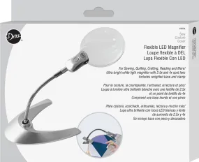 Flexible Tabletop LED Magnifier
