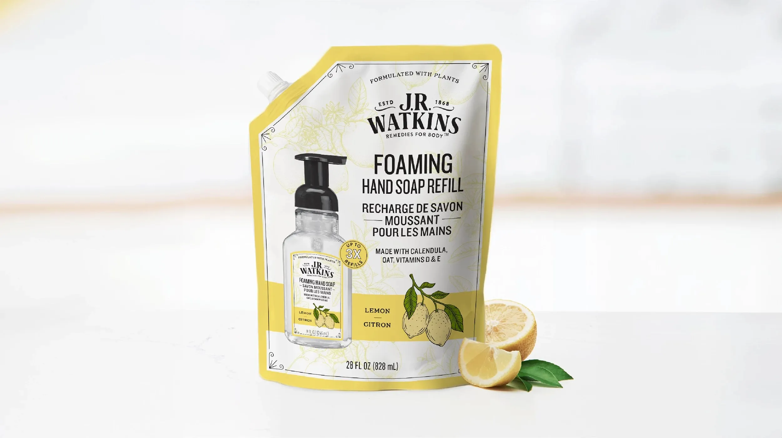 Hand Soap Foaming Lemon 28floz Refill