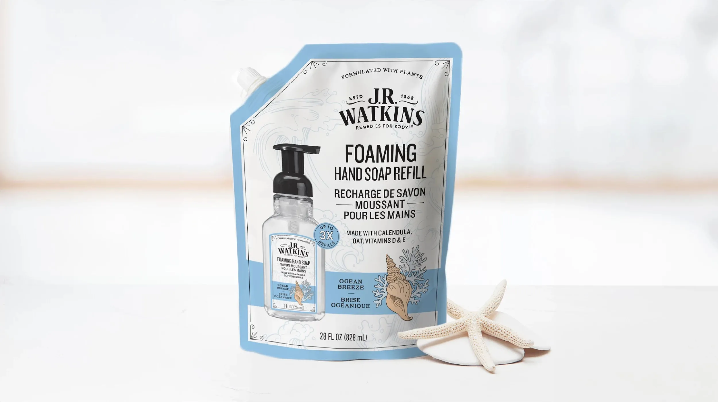 Hand Soap Foaming Ocean Breeze 28floz Refill
