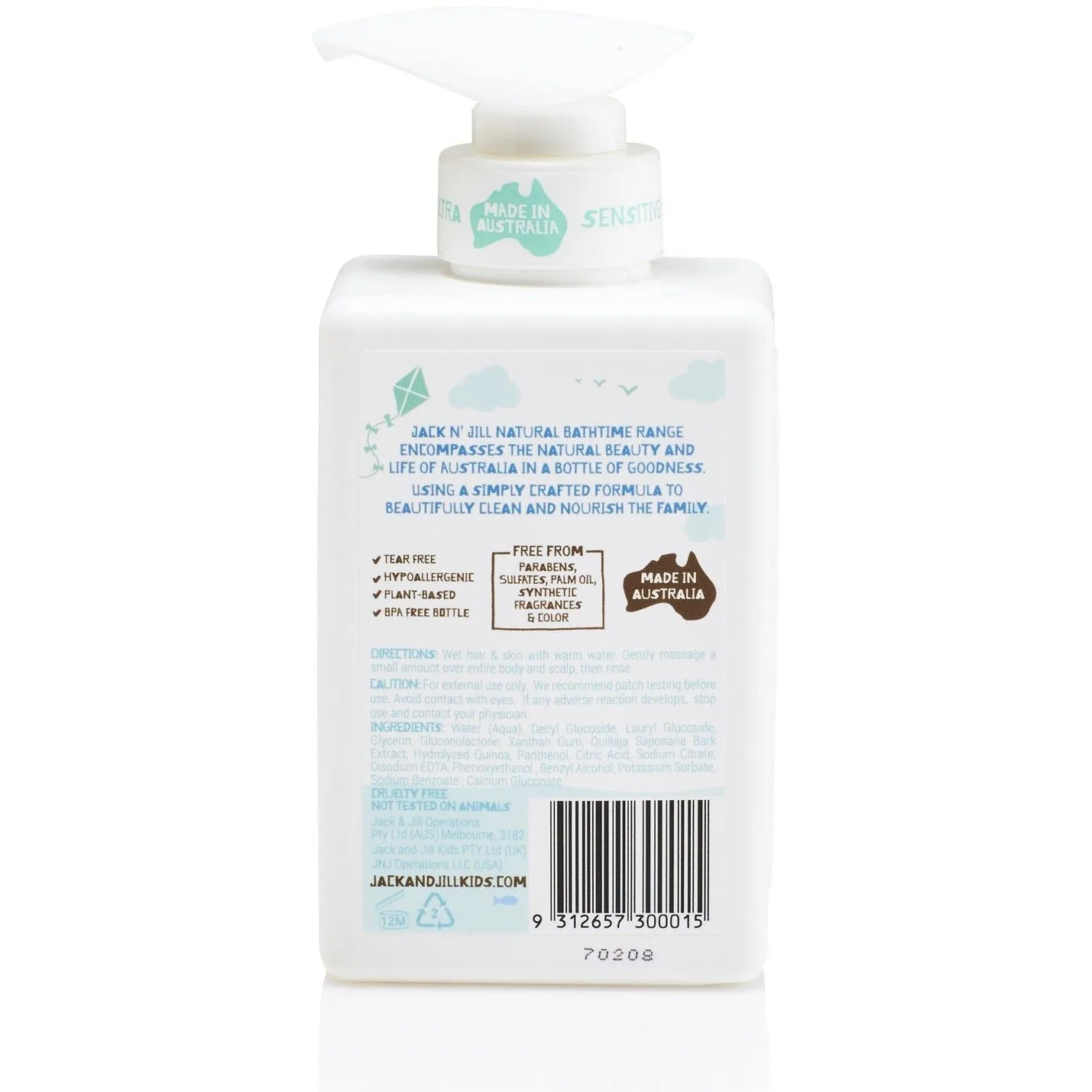 Jack n' Jill - Simplicity Shampoo & Body Wash, Natural Bath Time