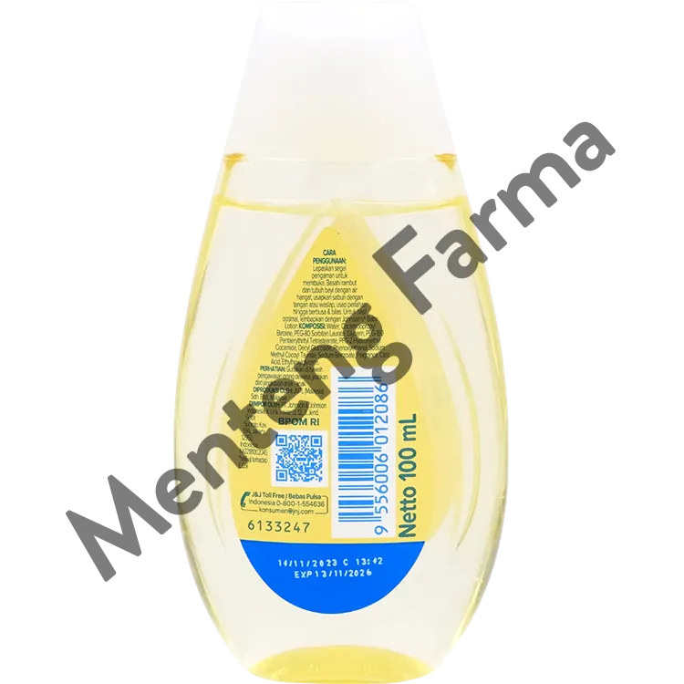 Johnson's Baby Top To Toe Hair & Body Baby Bath 100 mL - Melembabkan Kulit Bayi
