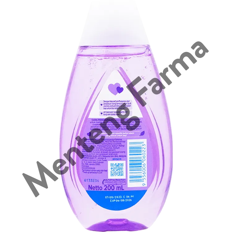 Johnson's Bedtime Hair & Body Baby Bath 200 mL - Menenangkan Bayi Sebelum Tidur