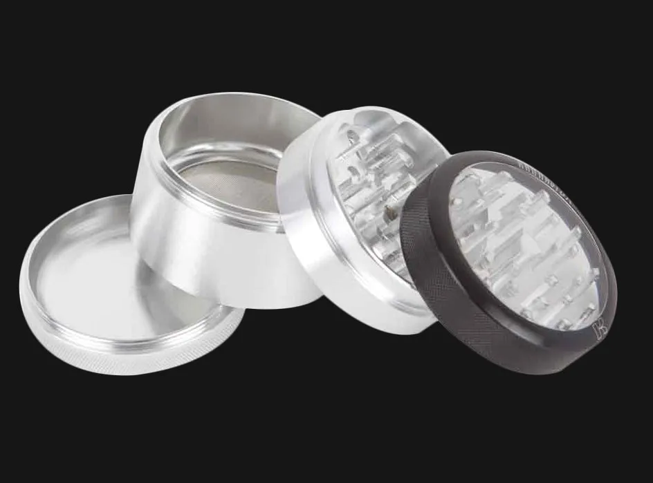Kannastor - Clear Top 4-Piece 2.2-Inch Herb Grinder